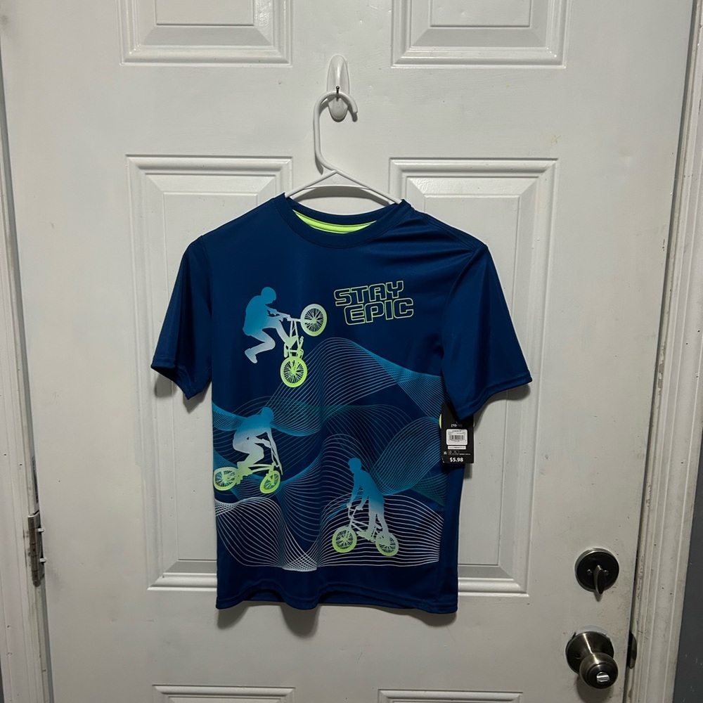 3 shirts in total. Boys long and short sleeve dri fit